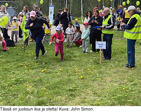 Tss on juoksun iloa ja otetta! Kuva: John Simon.